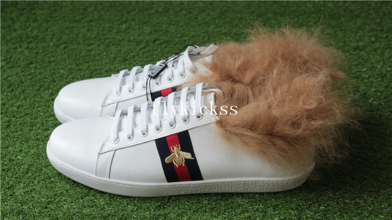 GC Ace Embroidered Bee Fur-Lined Sneaker